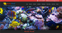 Desktop Screenshot of marineworldindia.com