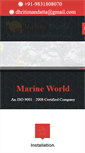 Mobile Screenshot of marineworldindia.com